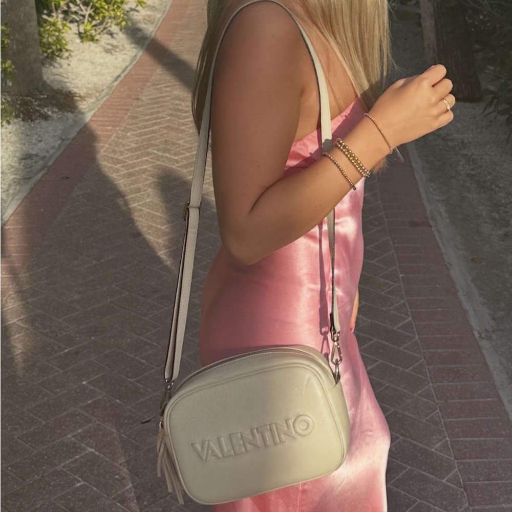 Valentino Cream Crossbody Purse